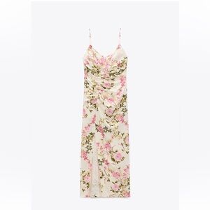 Zara Midi Floral Print Dress